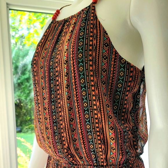 Tango Boho Strappy Maxi Dress Size 36 - Picture 3 of 10